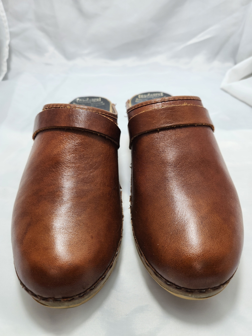 Rare Vintage 70s Sandgrens Swedish Leather Clogs / Tokyo Mules EUR 39/ US 9-8.5